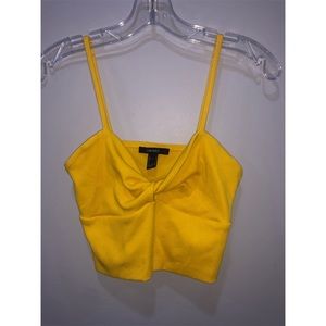 Forever 21 yellow crop top